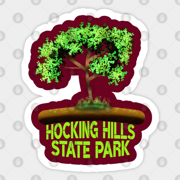 Hocking Hills State Park Sticker by MoMido